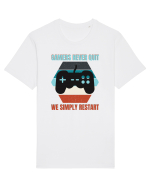 Gamers never quits Tricou mânecă scurtă Unisex Rocker