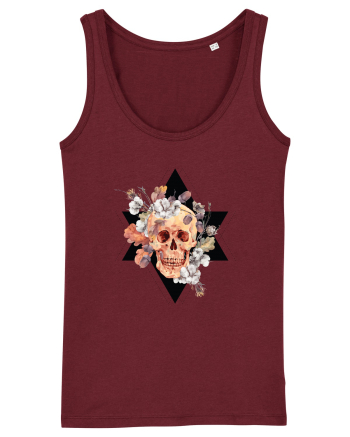 Craniu Floral in Stea Burgundy