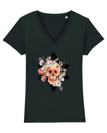 Craniu Floral in Stea Black