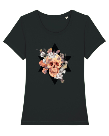 Craniu Floral in Stea Black