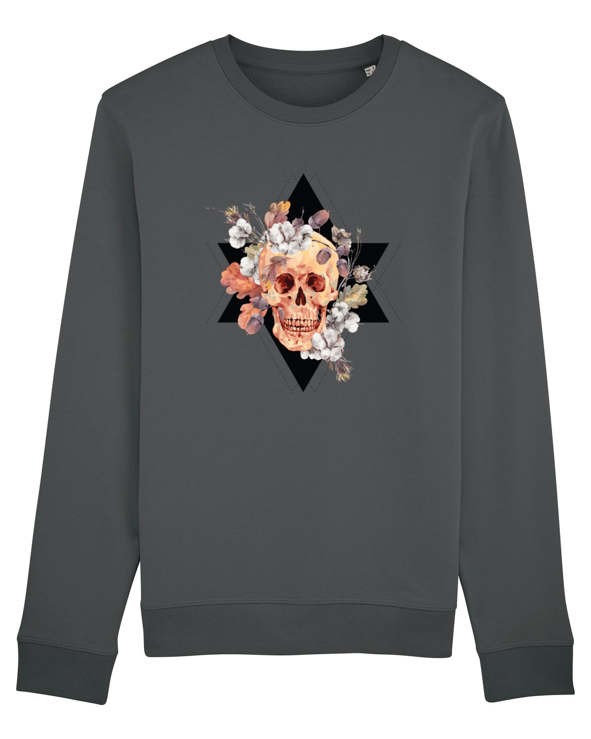 Bluză mânecă lungă Unisex Rise Anthracite