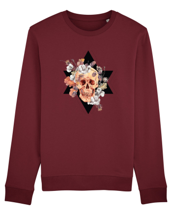 Craniu Floral in Stea Burgundy