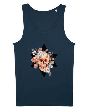 Craniu Floral in Stea Navy
