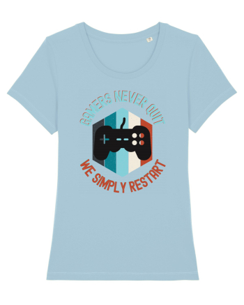 Gamers never quits Sky Blue