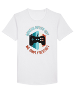 Gamers never quits Tricou mânecă scurtă guler larg Bărbat Skater