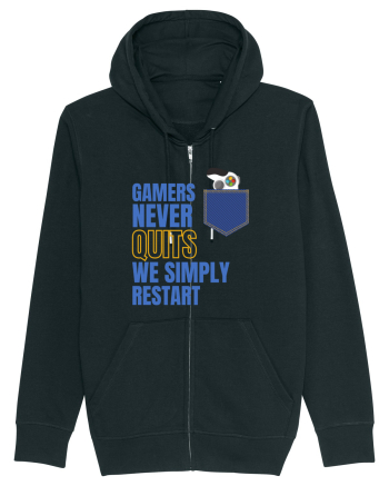 Gamers never quits Black