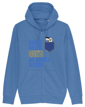 Gamers never quits Bright Blue