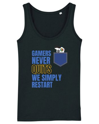 Gamers never quits Black