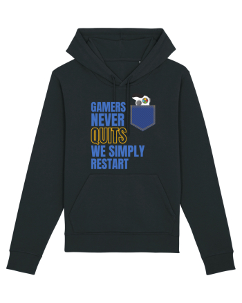 Gamers never quits Black