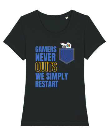 Gamers never quits Black