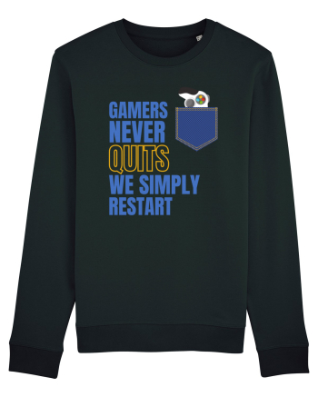 Gamers never quits Black