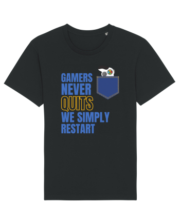 Gamers never quits Black