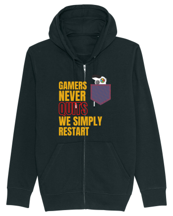 Gamers never quits Black