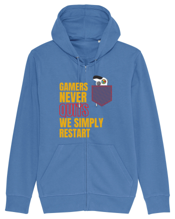 Gamers never quits Bright Blue
