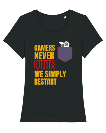 Gamers never quits Black