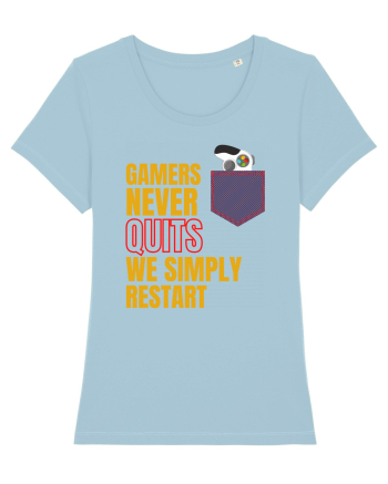 Gamers never quits Sky Blue