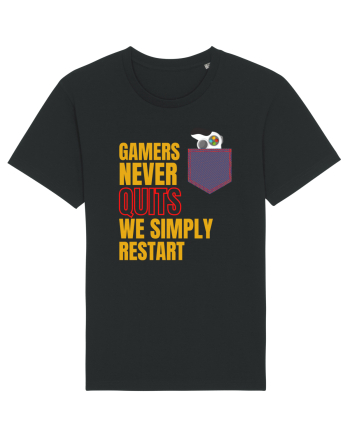 Gamers never quits Black