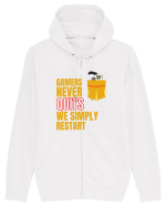 Gamers never quits Hanorac cu fermoar Unisex Connector