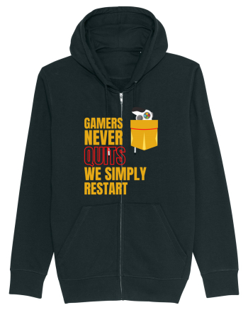 Gamers never quits Black