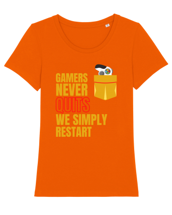 Gamers never quits Bright Orange