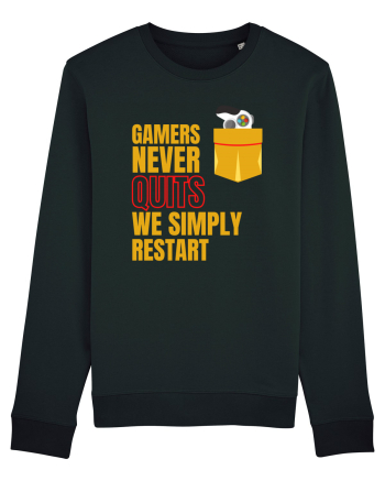 Gamers never quits Black