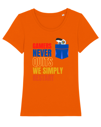 Gamers never quits Bright Orange