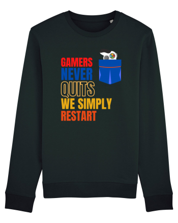 Gamers never quits Black