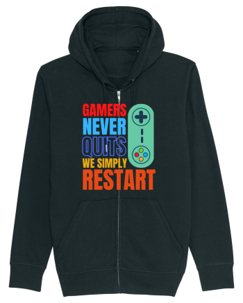 Gamers never quits Black