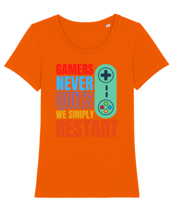 Gamers never quits Bright Orange