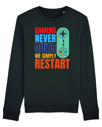 Gamers never quits Black