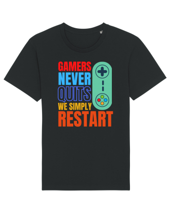 Gamers never quits Black