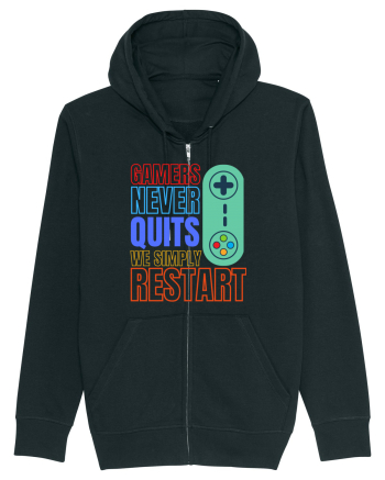 Gamers never quits Black