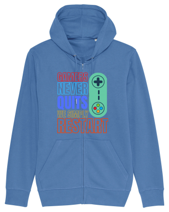 Gamers never quits Bright Blue