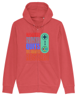 Gamers never quits Hanorac cu fermoar Unisex Connector
