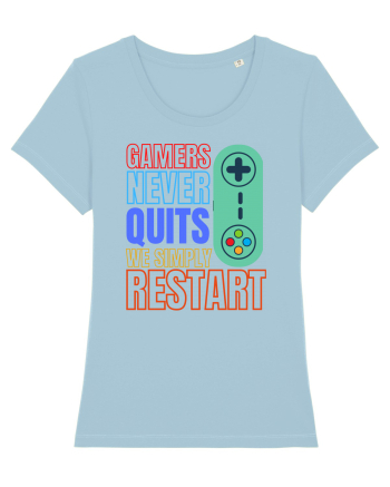 Gamers never quits Sky Blue