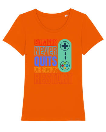 Gamers never quits Bright Orange