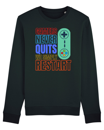Gamers never quits Black