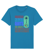 Gamers never quits Tricou mânecă scurtă Unisex Rocker