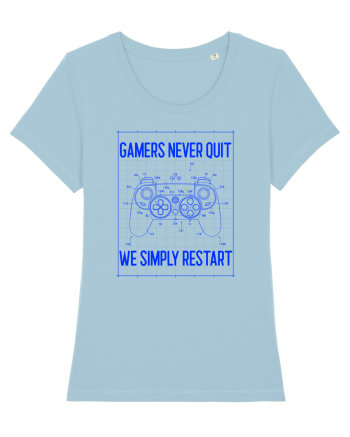 Gamers never quits Sky Blue