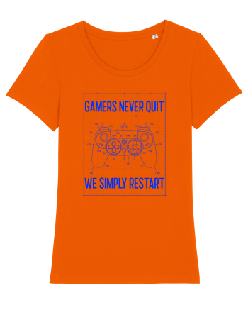 Gamers never quits Bright Orange