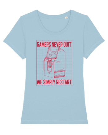 Gamers never quits Sky Blue