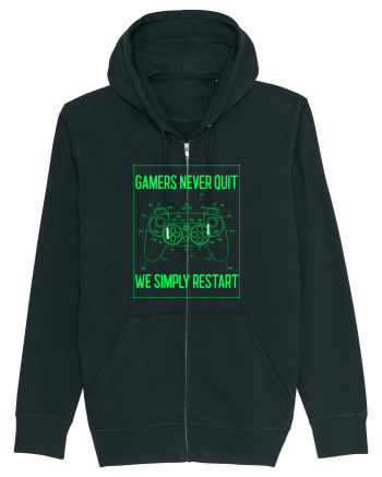 Gamers never quits Black