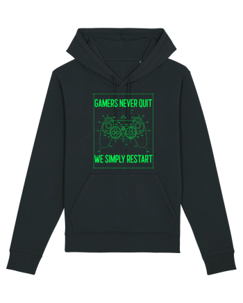 Gamers never quits Black