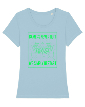 Gamers never quits Sky Blue