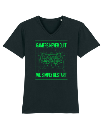 Gamers never quits Black