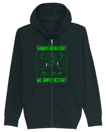 Gamers never quits Black