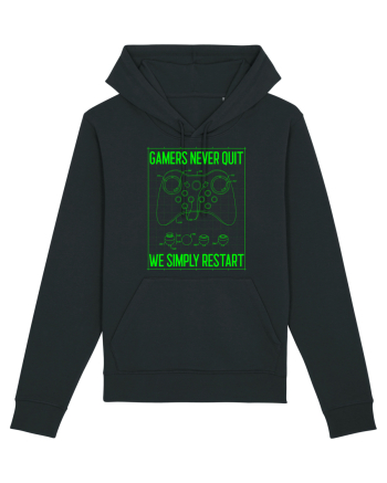 Gamers never quits Black