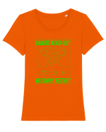 Gamers never quits Tricou mânecă scurtă guler larg fitted Damă Expresser