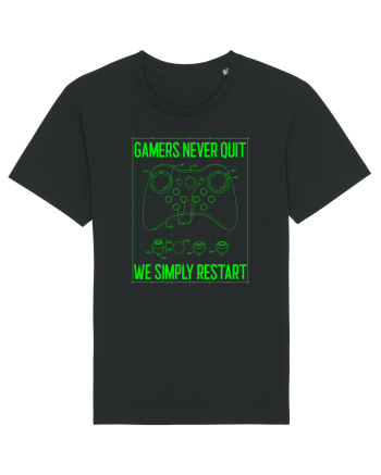 Gamers never quits Black