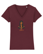 Zen AF Tricou mânecă scurtă guler V Damă Evoker